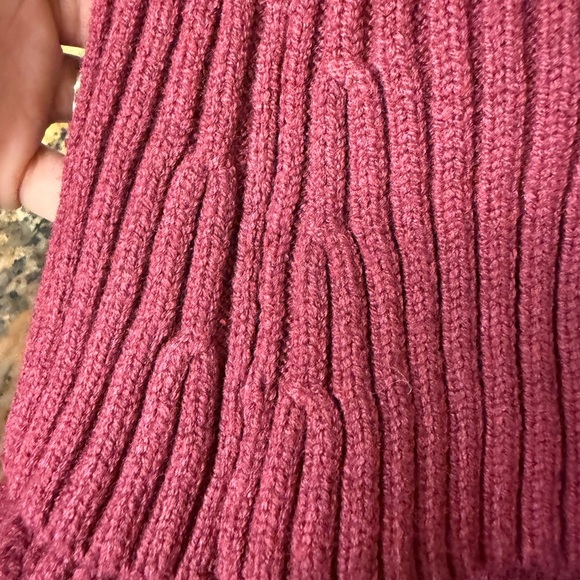 Princess Polly Bonington Burgundy Sweater Mini Dress Turtle Neck Long Sleeve S/M - Picture 10 of 14